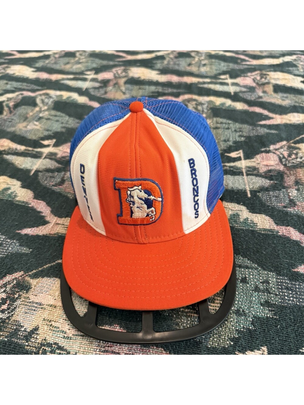 Vintage 70s/80s Denver Broncos Cap Lucky Stripes USA Snapback Football Hat OSFM